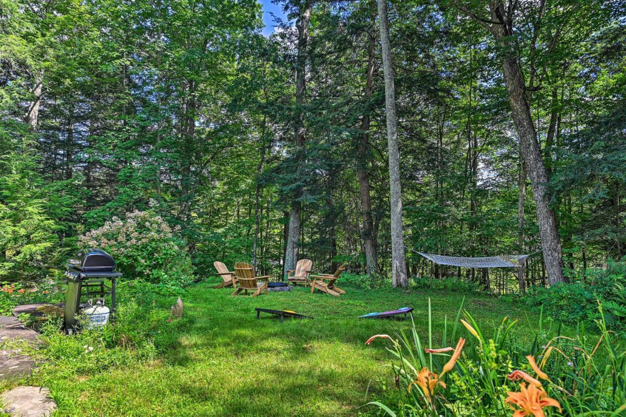 Secluded Streamside Home With Hot Tub Margaretville Luaran gambar