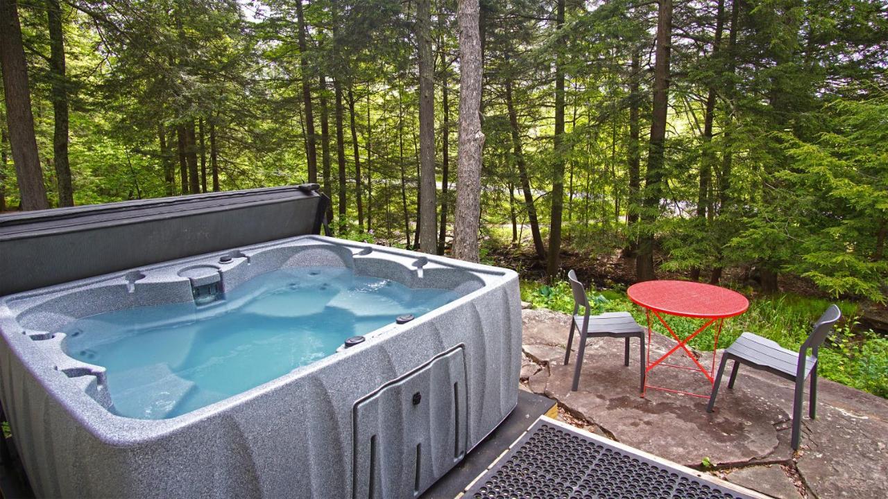 Secluded Streamside Home With Hot Tub Margaretville Luaran gambar